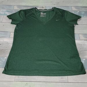 Green Nike Dri-Fit Shirt/Top sz Large
